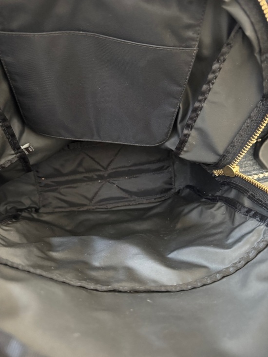 Frye Black Backpack with Brown Leather Accents and Gold Hardware main image 10